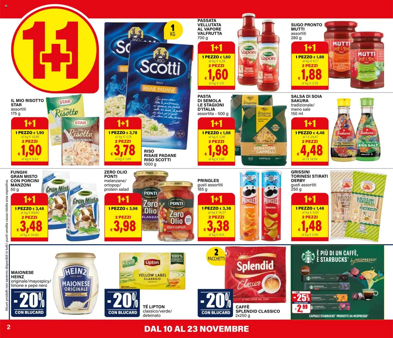 Volantino Il Gigante del 10.11.2025 | Pagina: 2 | Prodotti: Salsa, Olio, Pasta, Sugo