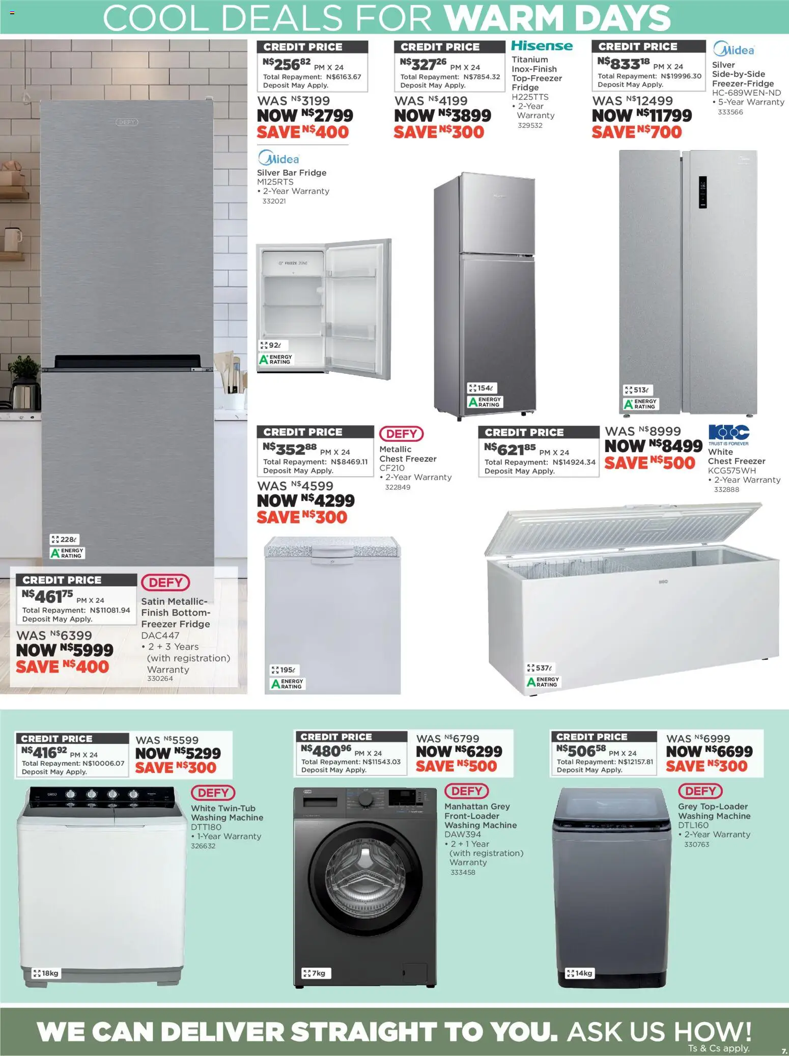 New House and Home catalogue – valid from 27.12.2025 | Page: 7 | Products: Freezer, Washing machine, Freezer fridge, Chest freezer