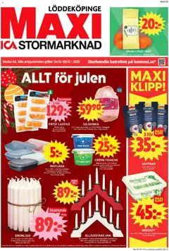 ICA Maxi - Kävlinge - Förhandsvisning av reklamblad från butik ICA Maxi aktuell från 24.11.2025
