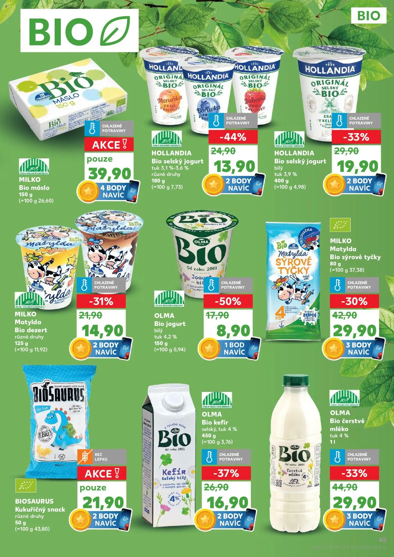 Kaufland leták - Kolín od 29.10.2025 | Strana: 45 | Produkty: Kefír, Mléko, Máslo, Jogurt