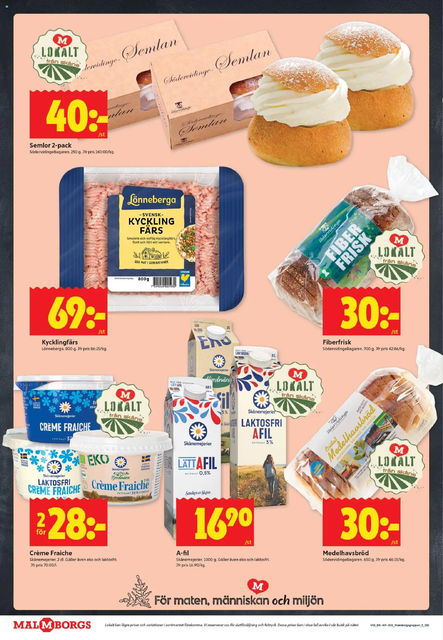 ICA Kvantum reklamblad aktuell från 12.01.2026 | Sida: 10 | Produkter: Galler, Creme fraiche, Olivolja, Bröd