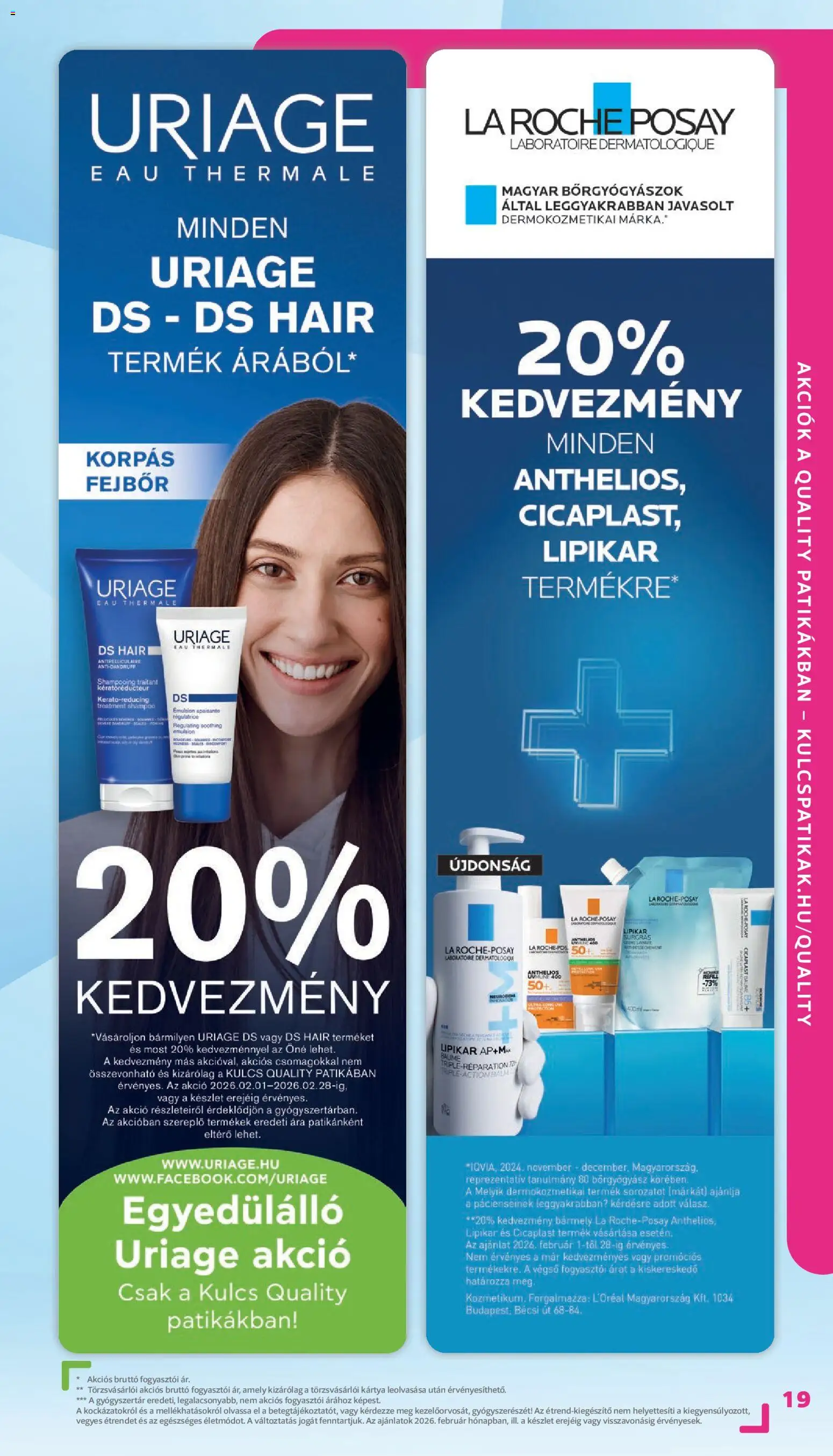 Kulcs Patika akciós ujság - amely érvényes a következő dátumtól: 01.02.2026 | Oldal: 19