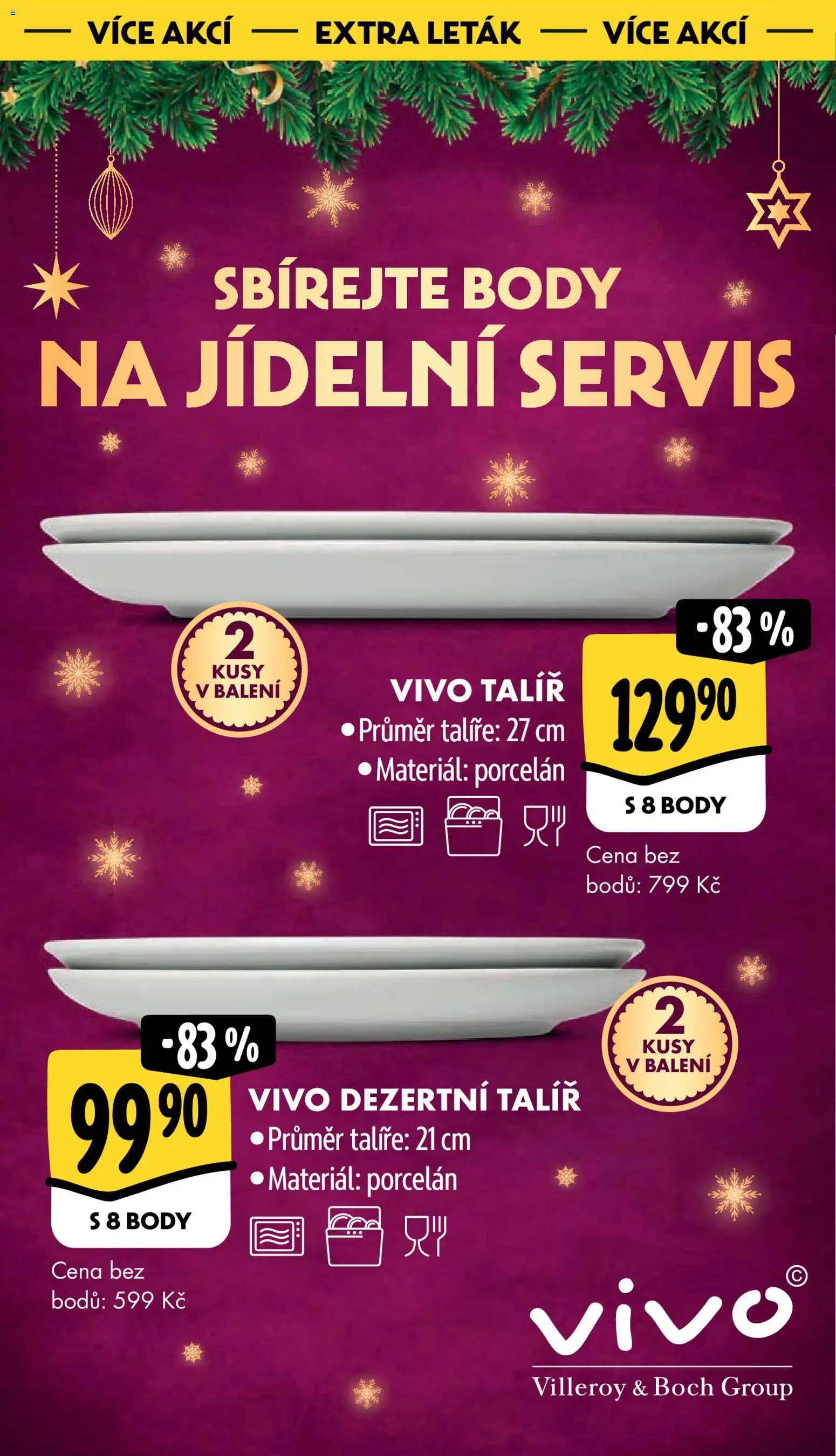 Albert leták - Supermarket od 19.11.2025 | Strana: 47 | Produkty: Talíře, Talíř, Body