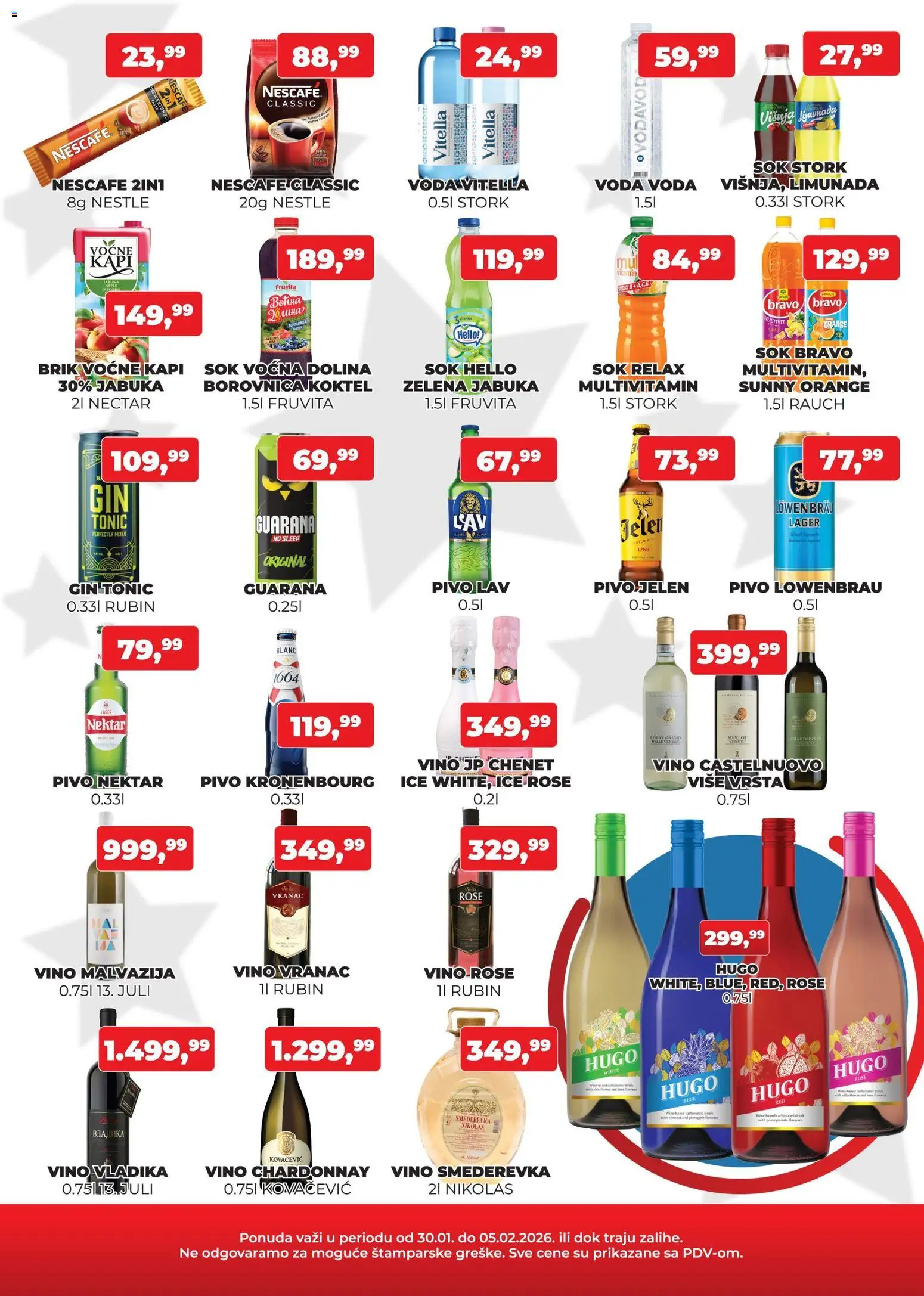 Plus Cash & Carry katalog - važi od 30.01.2026 | Strana: 3 | Proizvode: Vranac, Borovnica, Sok, Nescafé