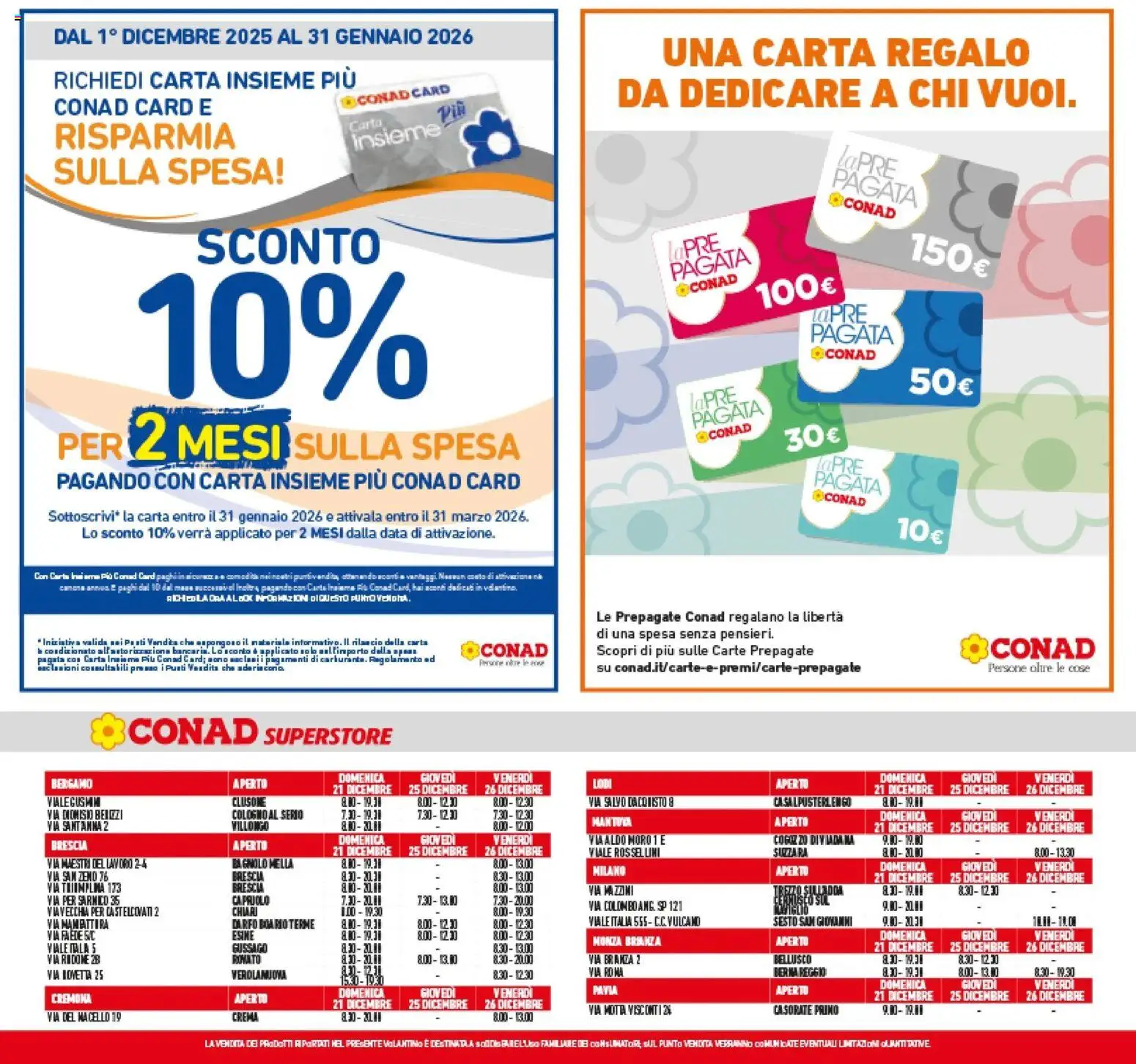 Volantino Conad del 14.12.2025 | Pagina: 47 | Prodotti: Crema, Data