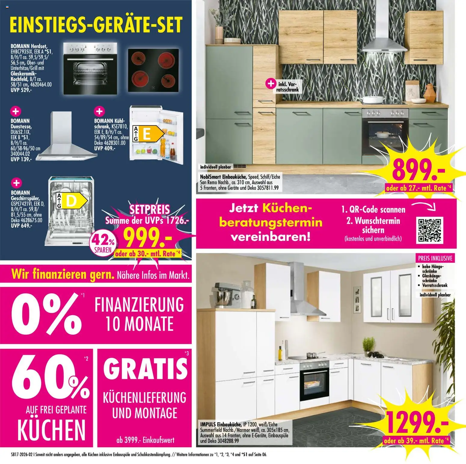 SB Möbel Boss Prospekt 	 – gültig ab 18.04.2026 | Seite: 2 | Produkte: Kuchen