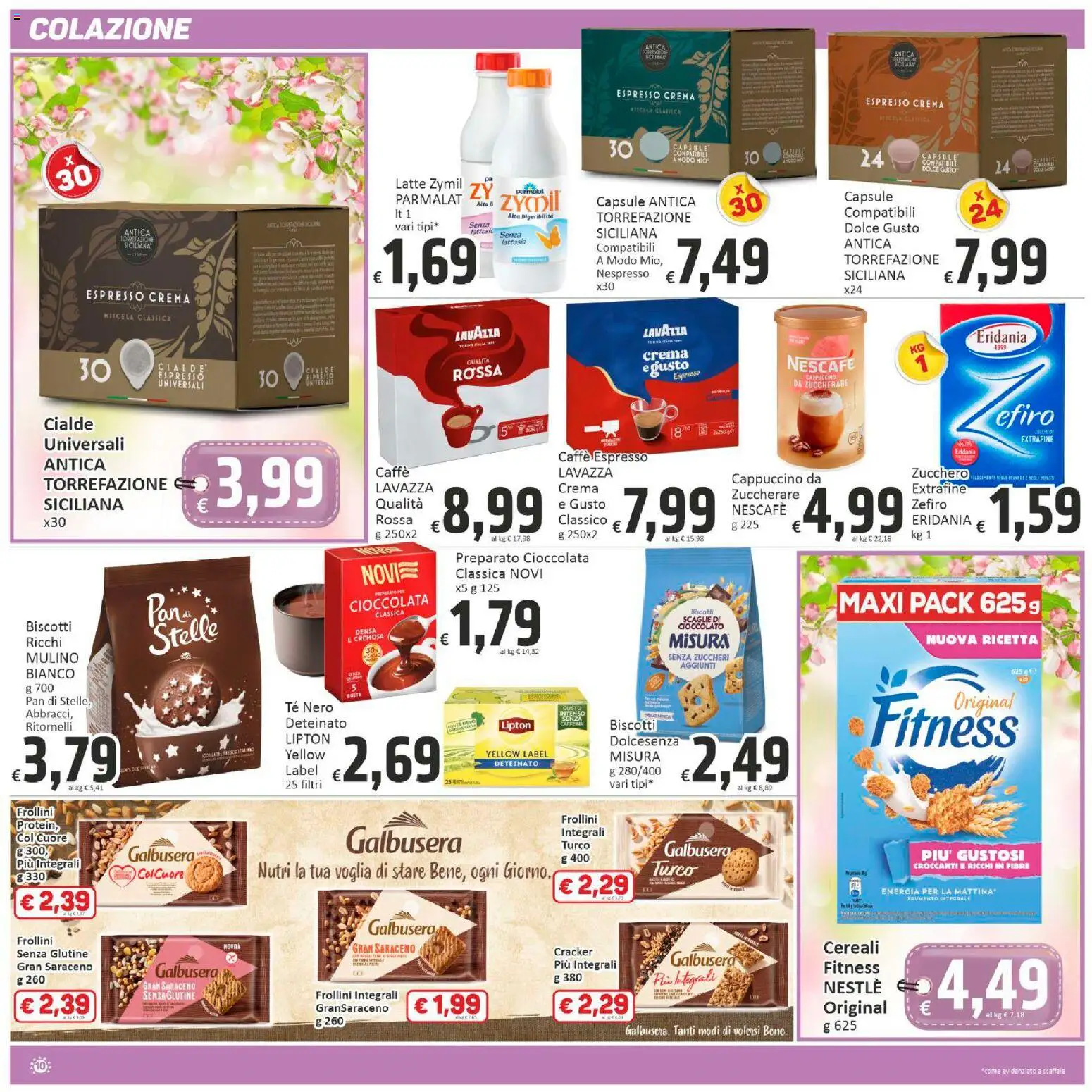 Volantino Paghi Poco del 13.03.2026 | Pagina: 10 | Prodotti: Crema, Caffè, Biscotti, Latte