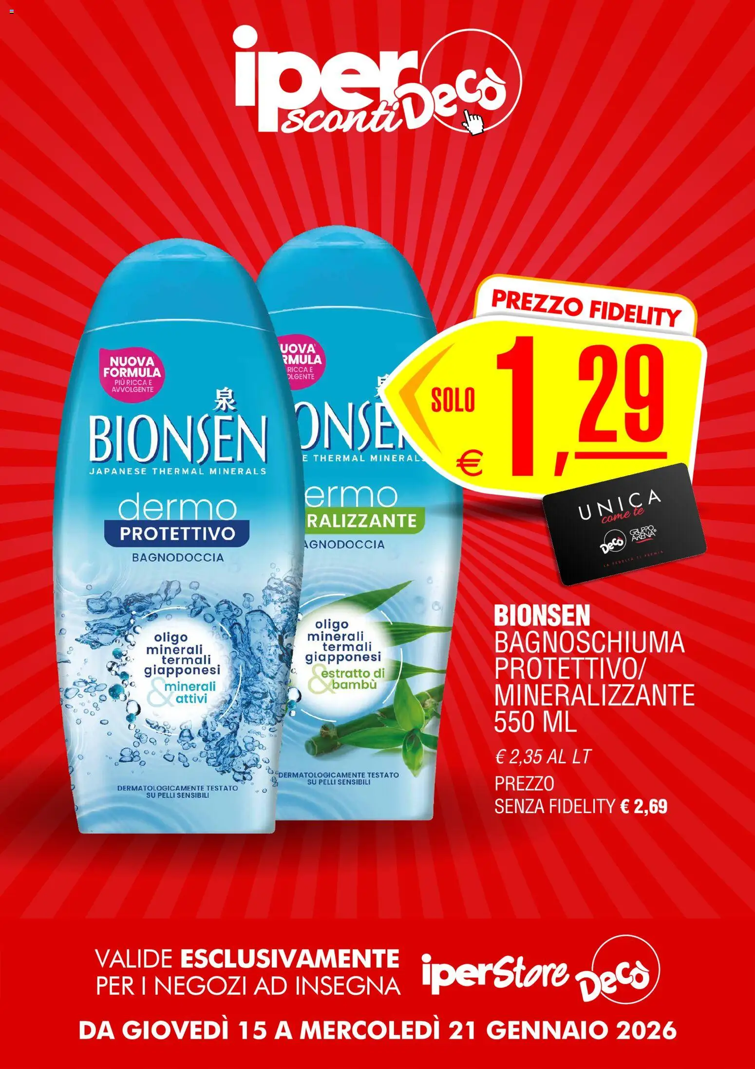 Volantino Decò del 15.01.2026 | Pagina: 9 | Prodotti: Bagnoschiuma, Tè