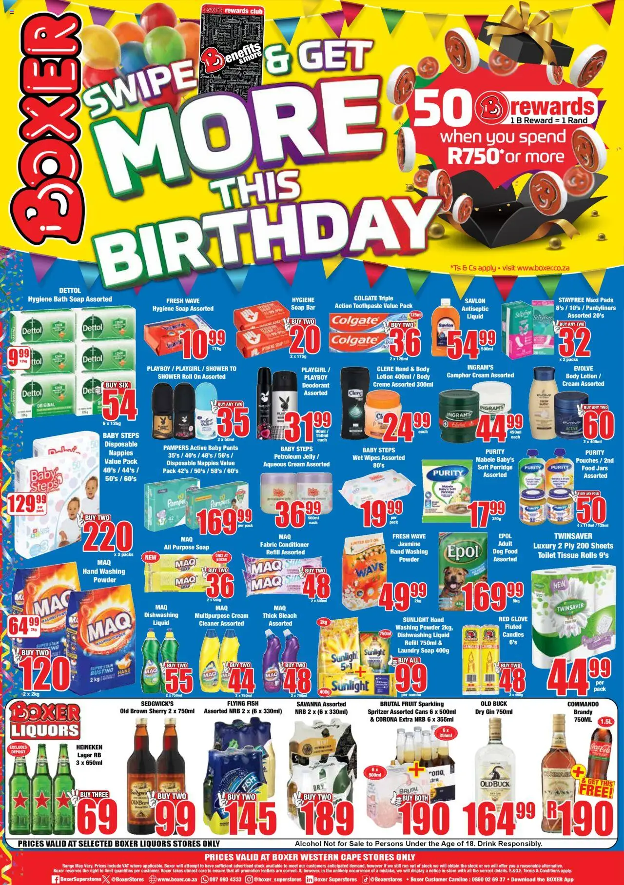 Boxer - Western Cape - Specials │ valid from 11.08.2025 | Page: 8 | Products: Shower, Stock, Washing powder, Dog food