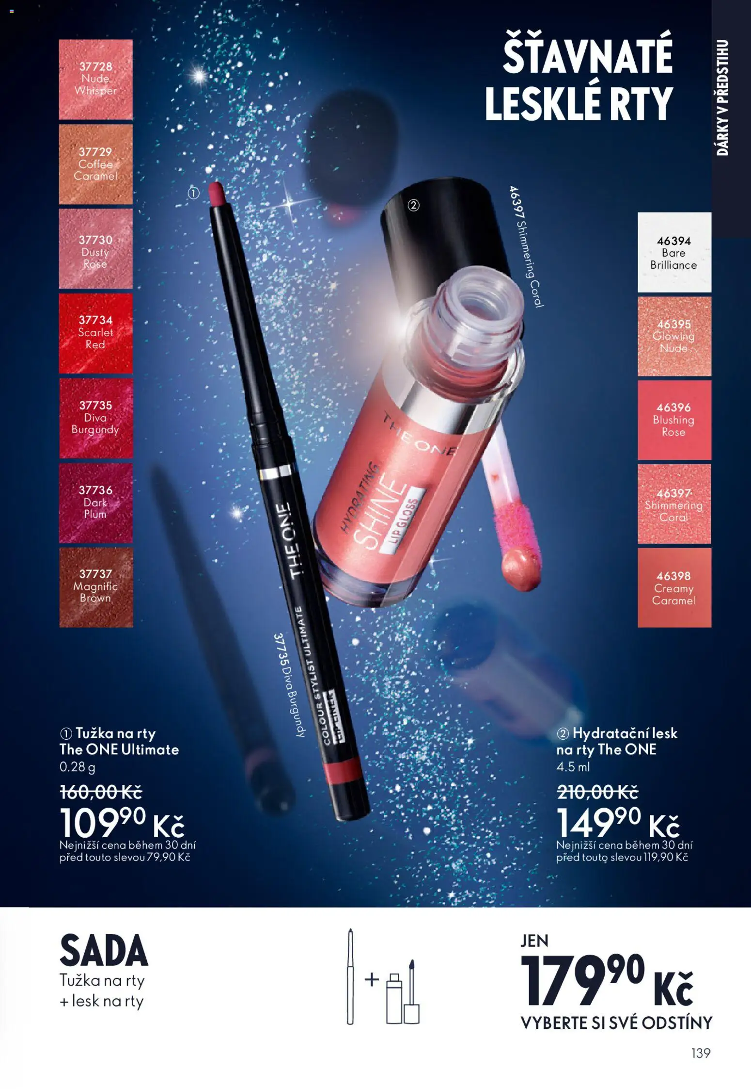 Oriflame katalog č.15/2025 od 22.10.2025 | Strana: 139 | Produkty: Tužka, Lesk na rty