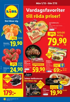 Lidl - erbjudanden - Förhandsvisning av reklamblad från butik Lidl aktuell från 01.12.2025