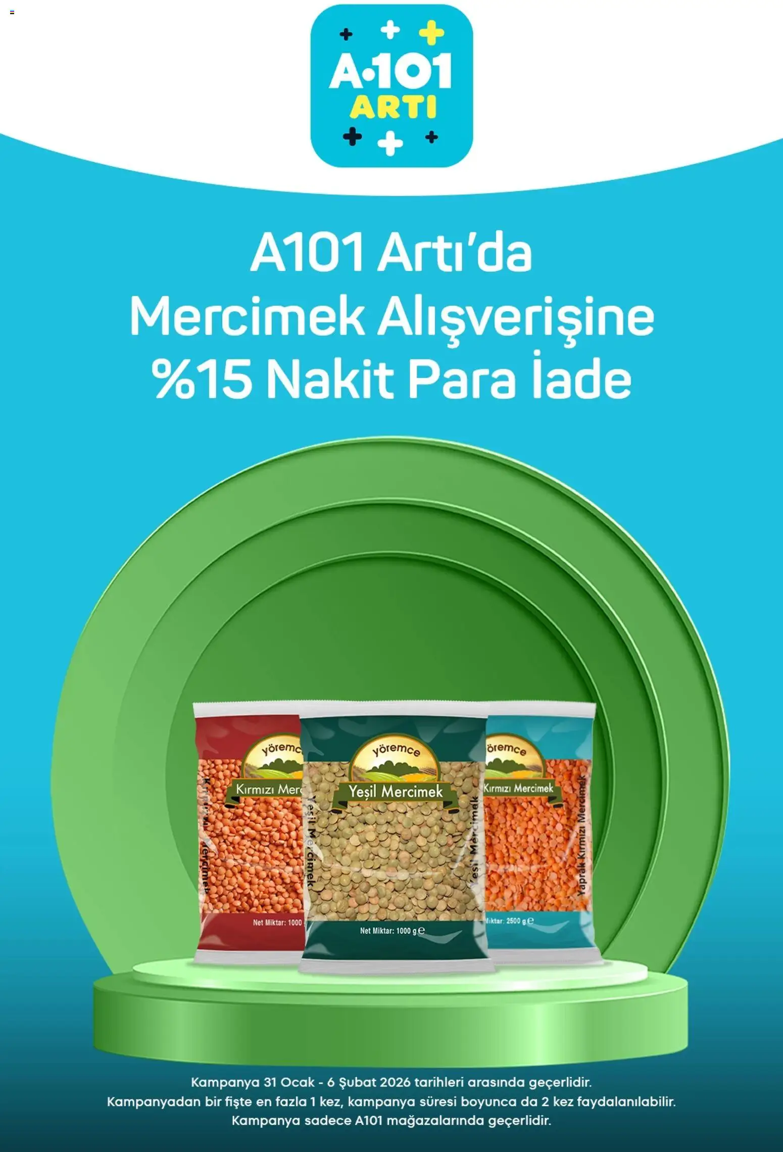 A101 Arti - 31.01.2026 tarihinden itibaren geçerlidir | Sayfa: 6 | Ürünler: Ravioli, Ocak