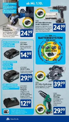 Aldi Süd Prospekt 	 – gültig ab 29.09.2025 | Seite: 9 | Produkte: Energy, Ladegerät