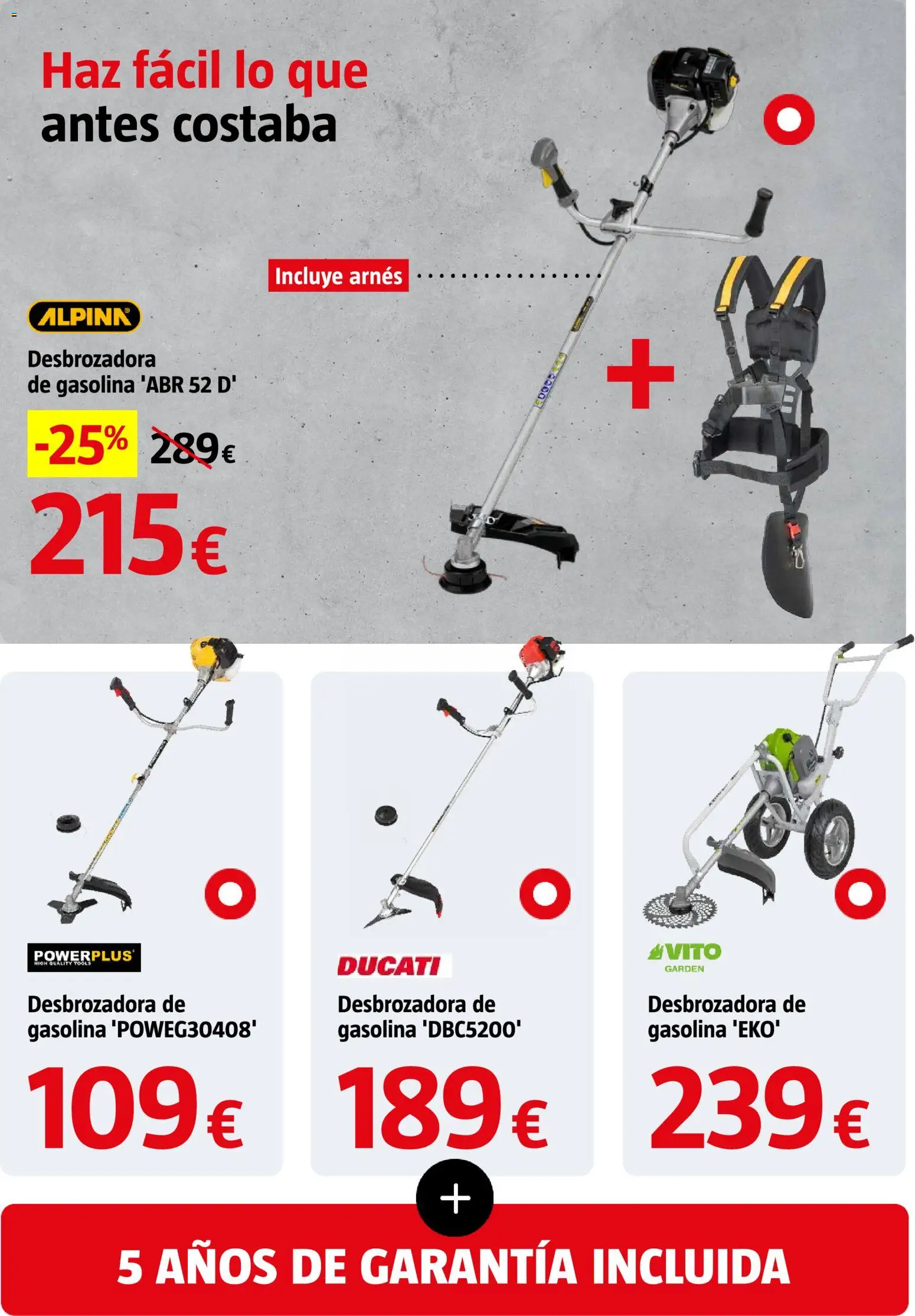 Bauhaus folleto │ válido desde el 26.03.2026 | Página: 42 | Productos: Desbrozadora