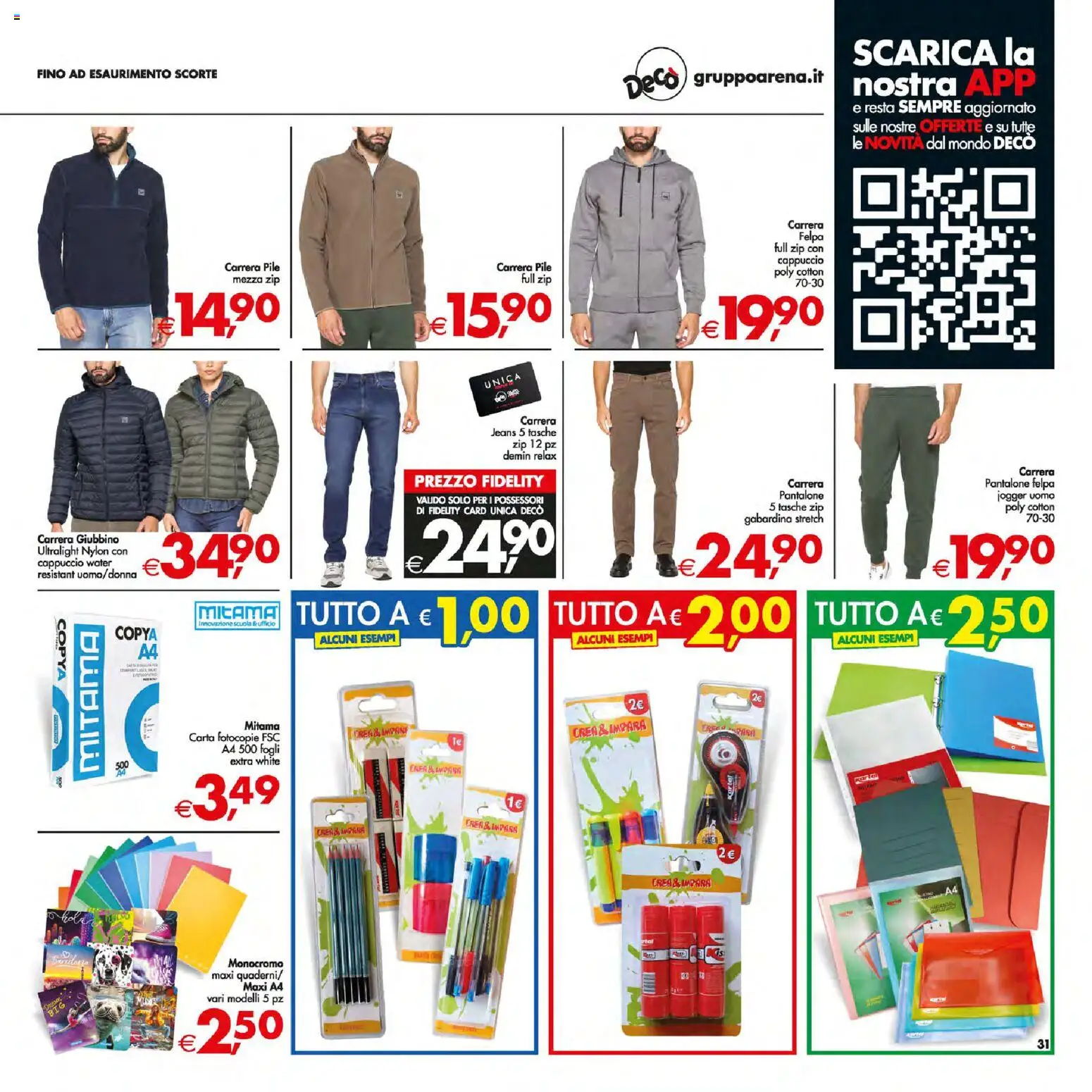 Volantino Decò del 13.01.2026 | Pagina: 39 | Prodotti: Pile, Felpa, Jeans, Cappuccio