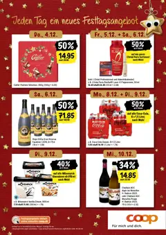 Coca-Cola Classic, 6×1,5 Liter, z. B. Coca-Cola Classic, 6×1,5 Liter 7.05 statt 14.10 (1 Liter = -.78) ab 04.12.2025 gültig | Seite: 20 | Produkte: Coca Cola, Rouge