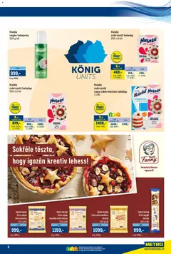 Metro Akciós újság - amely érvényes a következő dátumtól: 01.12.2025 | Oldal: 3 | Termékek: Kifli, Mézeskalács, Tészta, Vegán