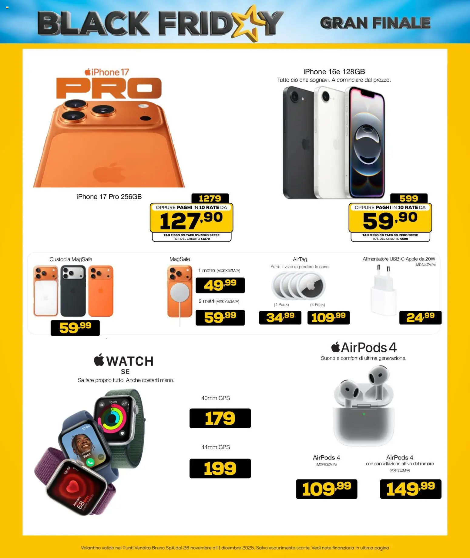Volantino Euronics del 26.11.2025 | Pagina: 6 | Prodotti: Cellulare, Iphone, Airpods