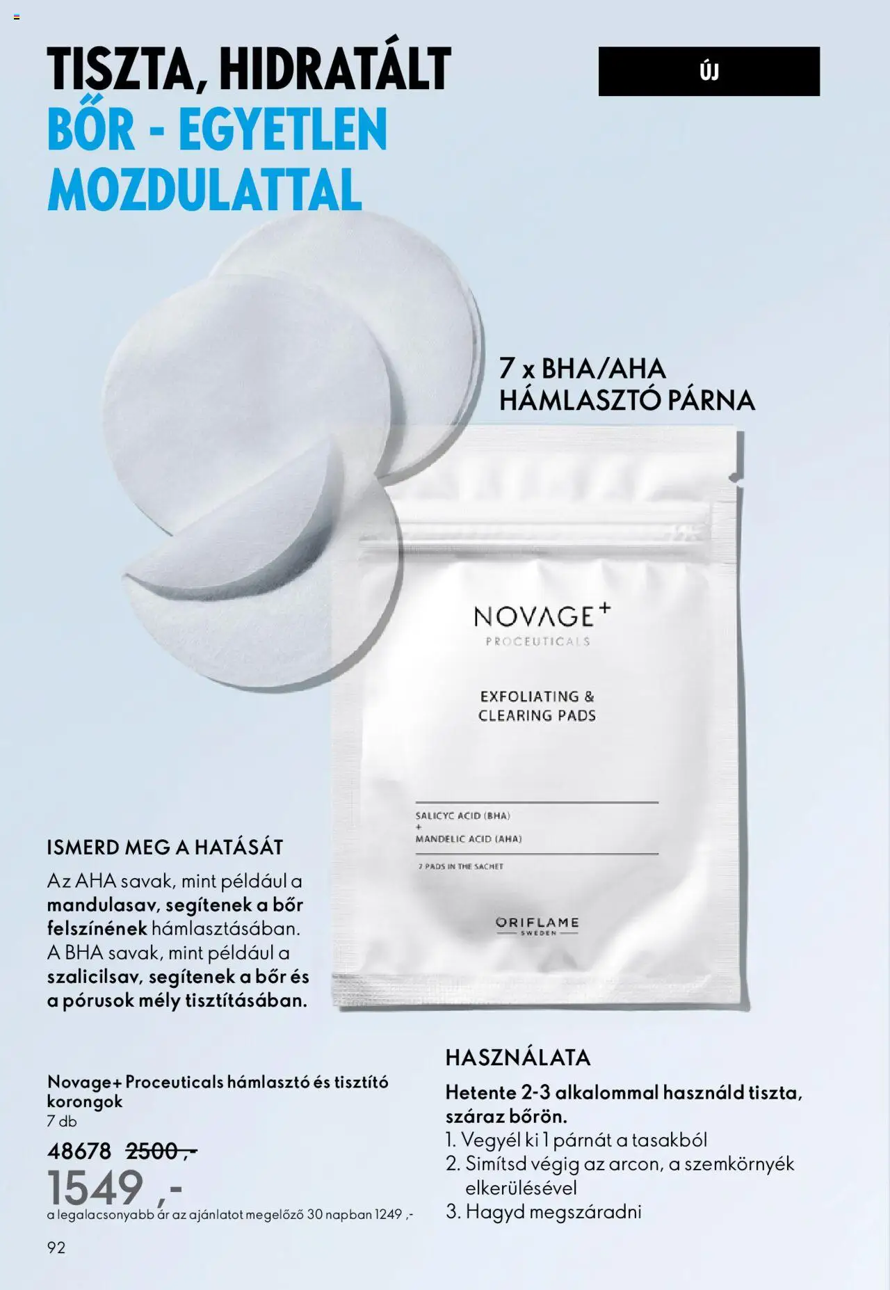 Oriflame akciós ujság - amely érvényes a következő dátumtól: 01.10.2025 | Oldal: 92 | Termékek: Hámlasztó, Párna, Bor