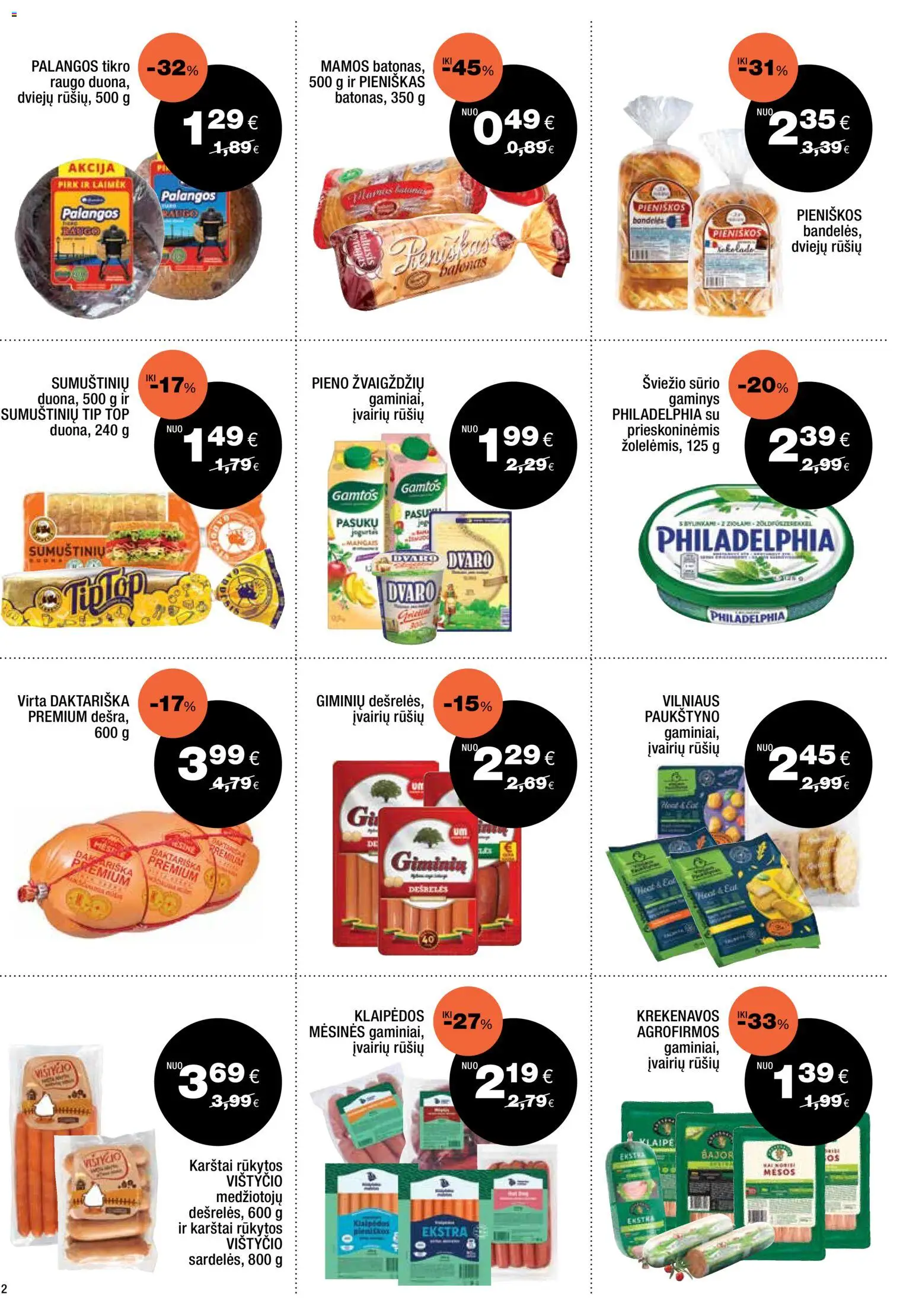 Express market akcijos nuo 26.10.2025 | Puslapis: 2 | Prekių: Bandelės, Jogurtas
