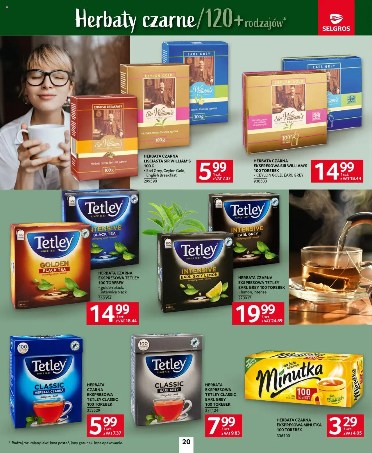 Selgros cash&carry Gazetka - Kawa i Herbata od 09.10.2025 | Strona: 20 | Produkty: Herbata