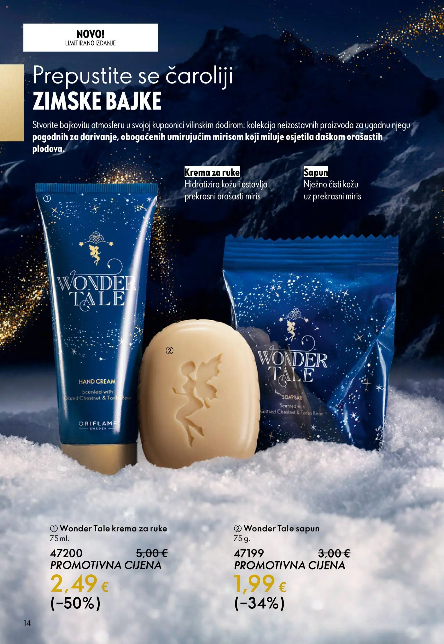 Oriflame katalog | vrijedi od 19.11.2025 | Stranica: 14 | Proizvodi: Miris, Krema za ruke, Sapun, Krema