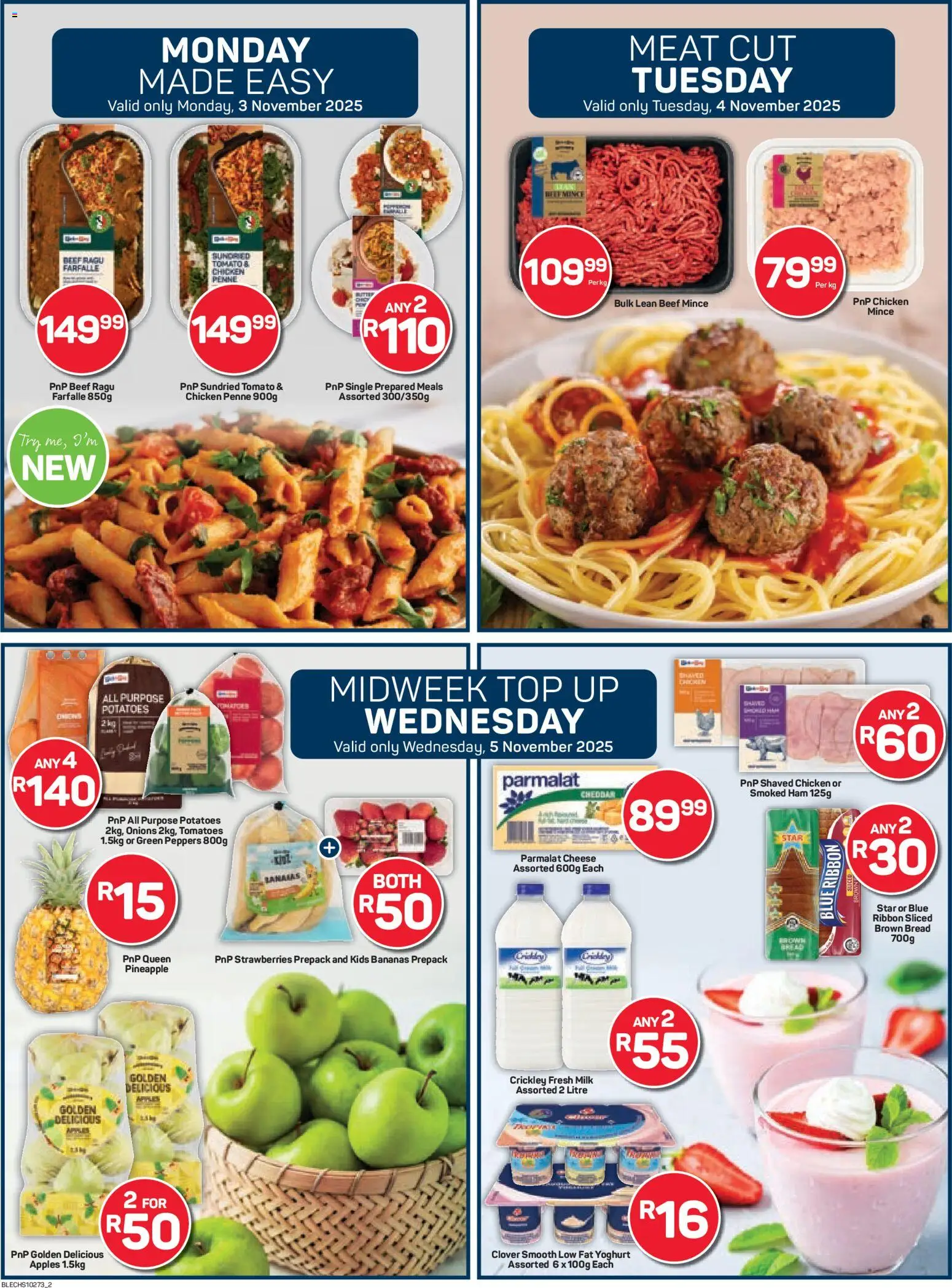 New Pick n Pay catalogue – valid from 03.11.2025 | Page: 2 | Products: Yoghurt, Ham, Apples, Strawberries