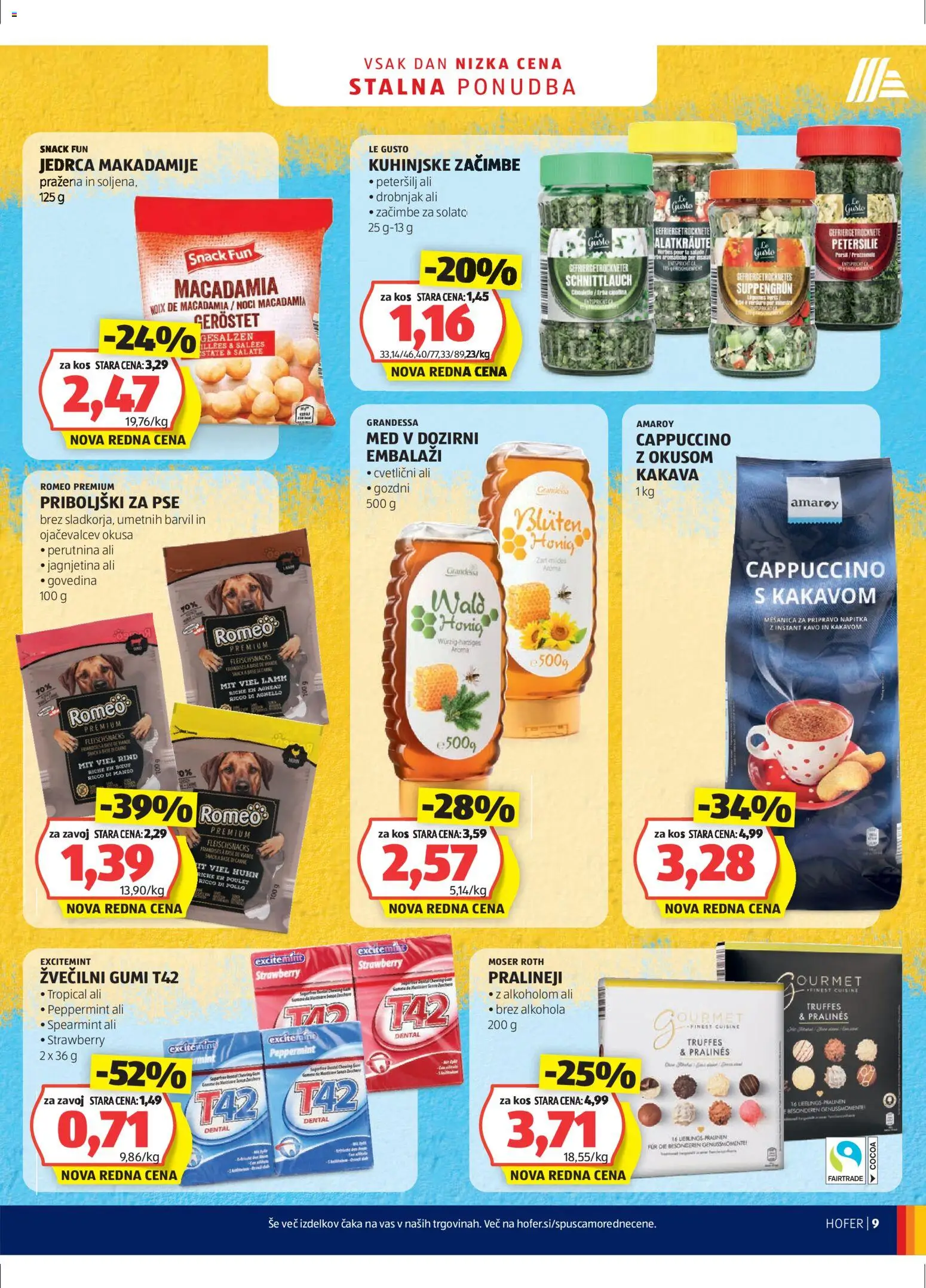 Hofer SI katalog | vrijedi od 14.01.2026 | Stranica: 9 | Proizvodi: Med, Govedina, Cappuccino