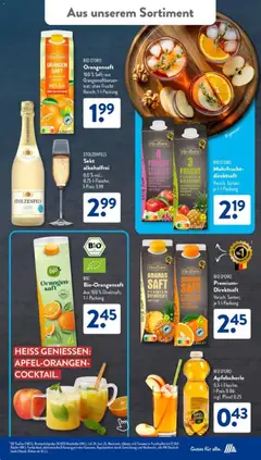 Aldi Süd Prospekt 	 ab 19.01.2026 gültig | Seite: 22 | Produkte: Sekt, Orangen, Ananas, Saft