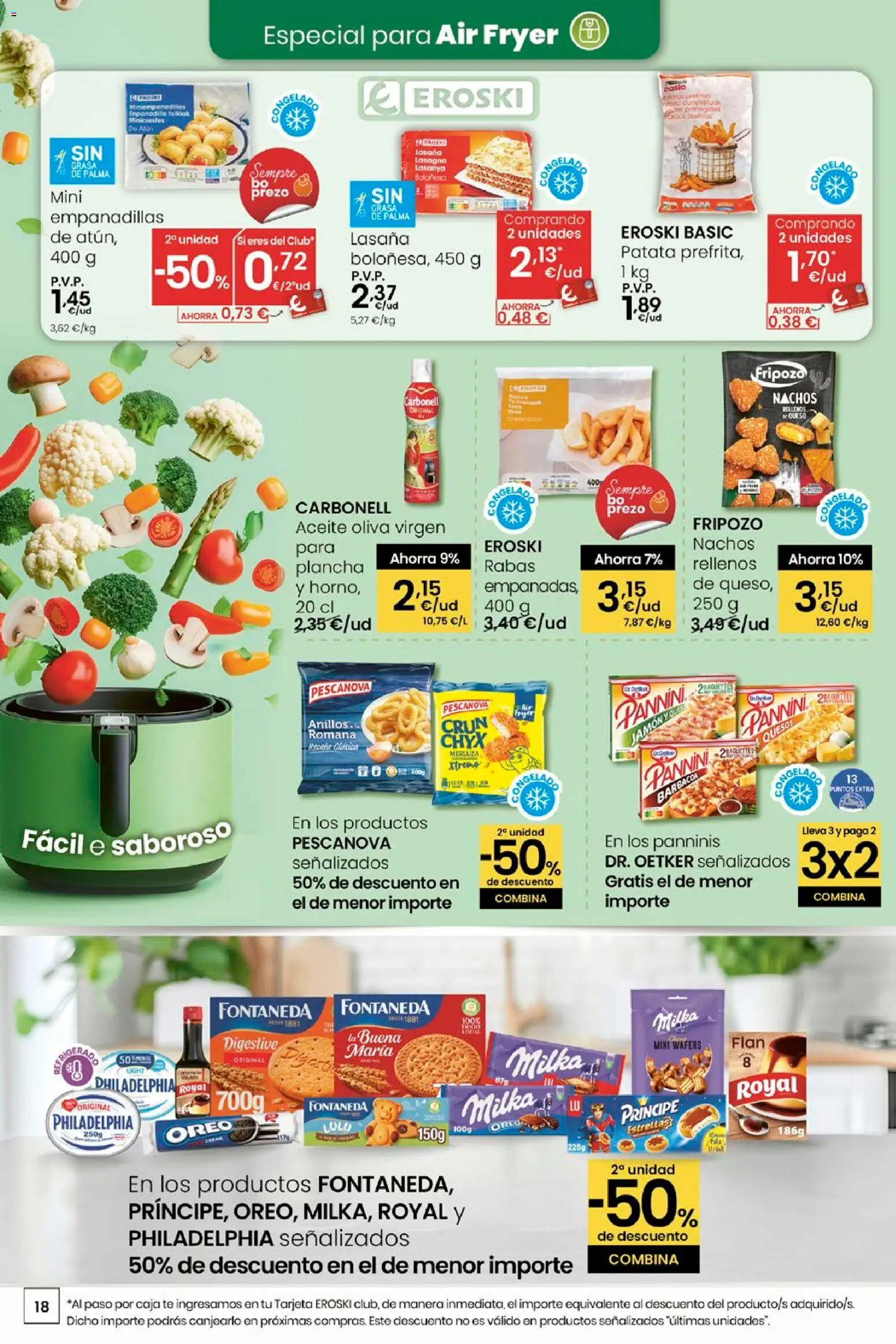 Eroski - Quen ben te quere farache aforrar │ válido desde el 15.01.2026 | Página: 18 | Productos: Καλτσάκια μισά, Jamón, Té, Lasaña