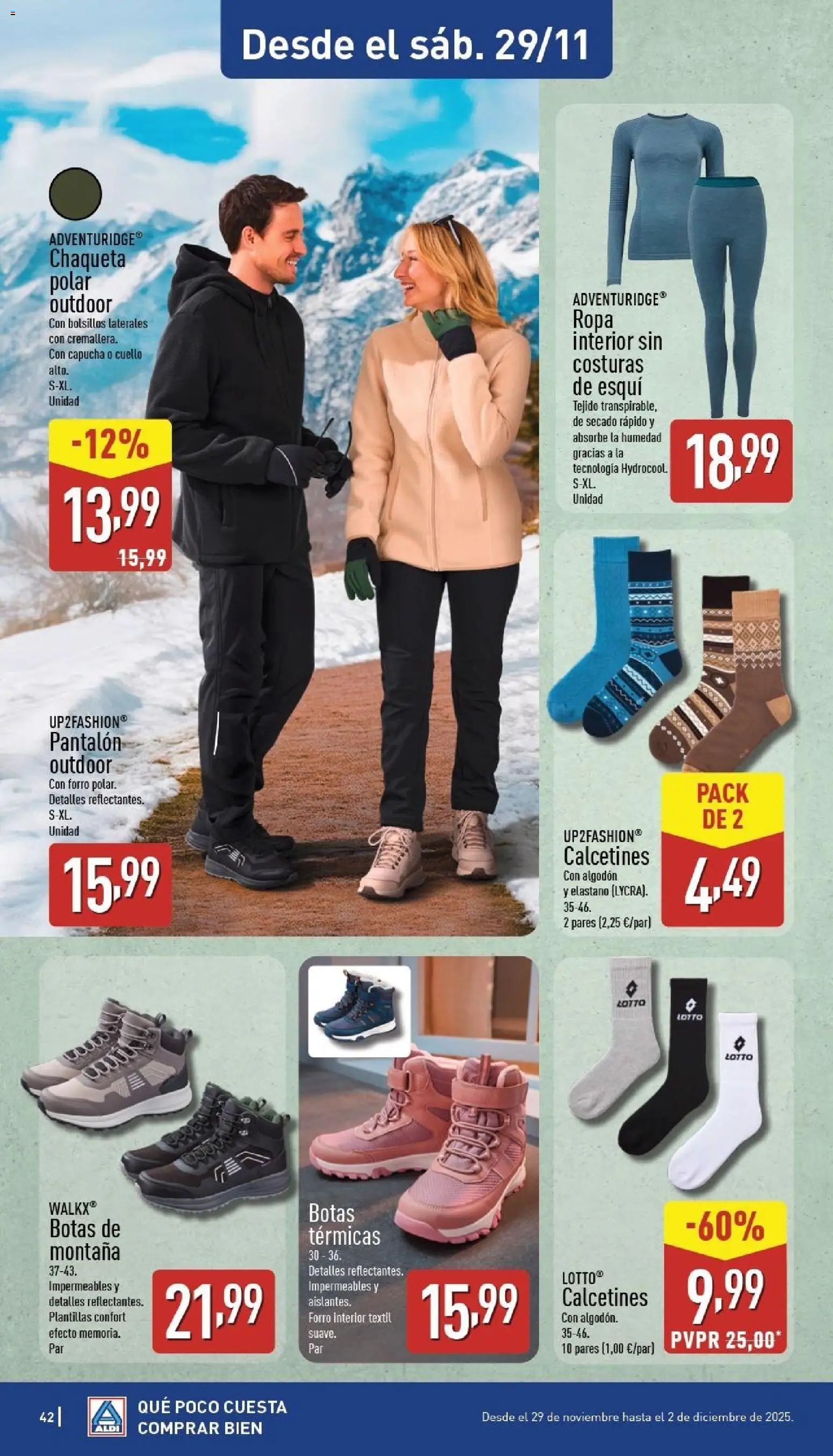 Aldi folleto Baleares │ válido desde el 24.11.2025 | Página: 42 | Productos: Chaqueta, Ropa interior, Botas, Ropa