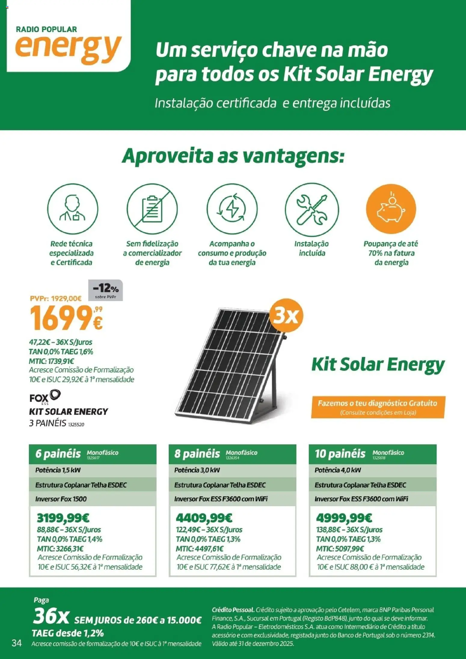 Radio Popular - Folheto Especial Aquecimento │ válido de 19.12.2025 | Página: 34 | Produtos: Rádio, Banco