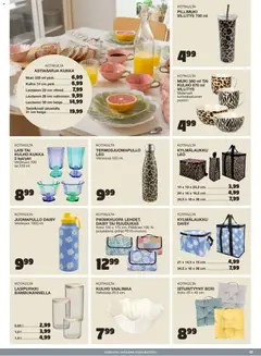 Tokmanni-mainoslehti voimassa 02.04.2026 alkaen | Sivu: 35 | Tuotteet: Istuintyyny, Muki, Kylmälaukku, Lautanen