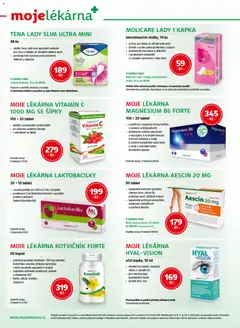 Náhled letáku Moje lékárna leták od 14.03.2026 | Strana: 12 | Produkty: Vitamin c, Vložky, Šipky, Forma