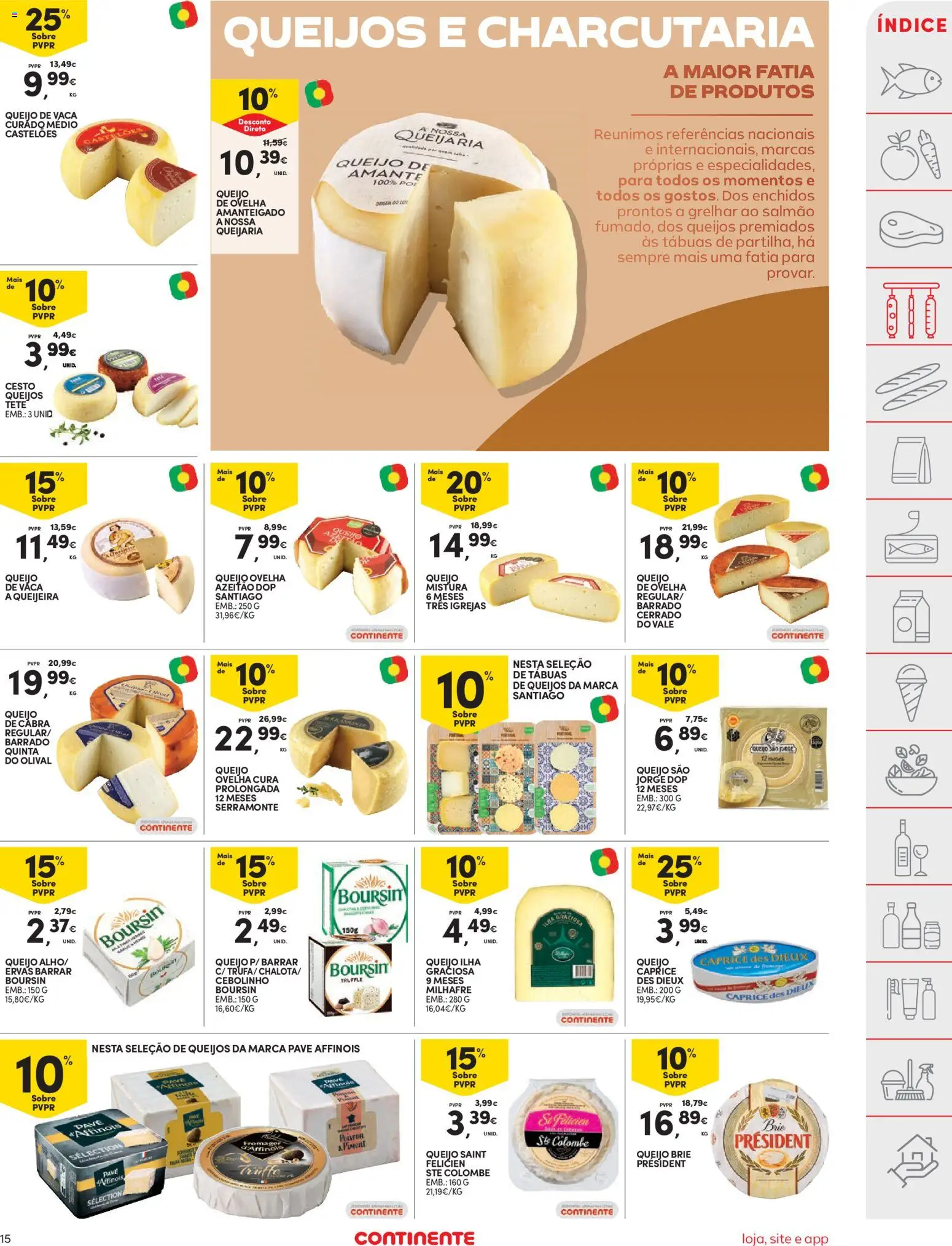 Continente folheto │ válido de 31.03.2026 | Página: 15 | Produtos: Salmão, Queijo
