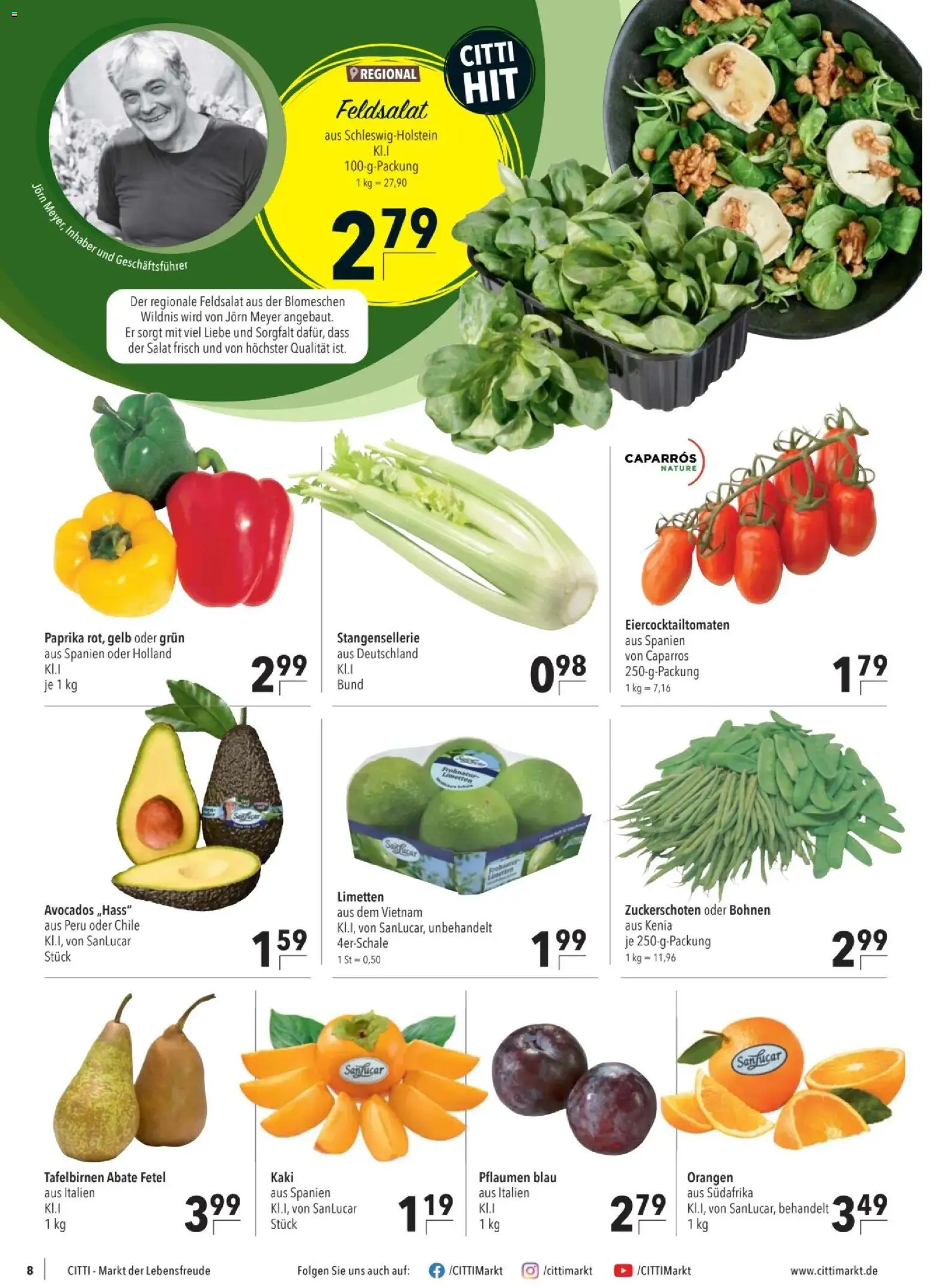 CITTI tilbudsavis – gyldig fra 29.10.2025 | Side: 8 | Produkter: Salat, Paprika