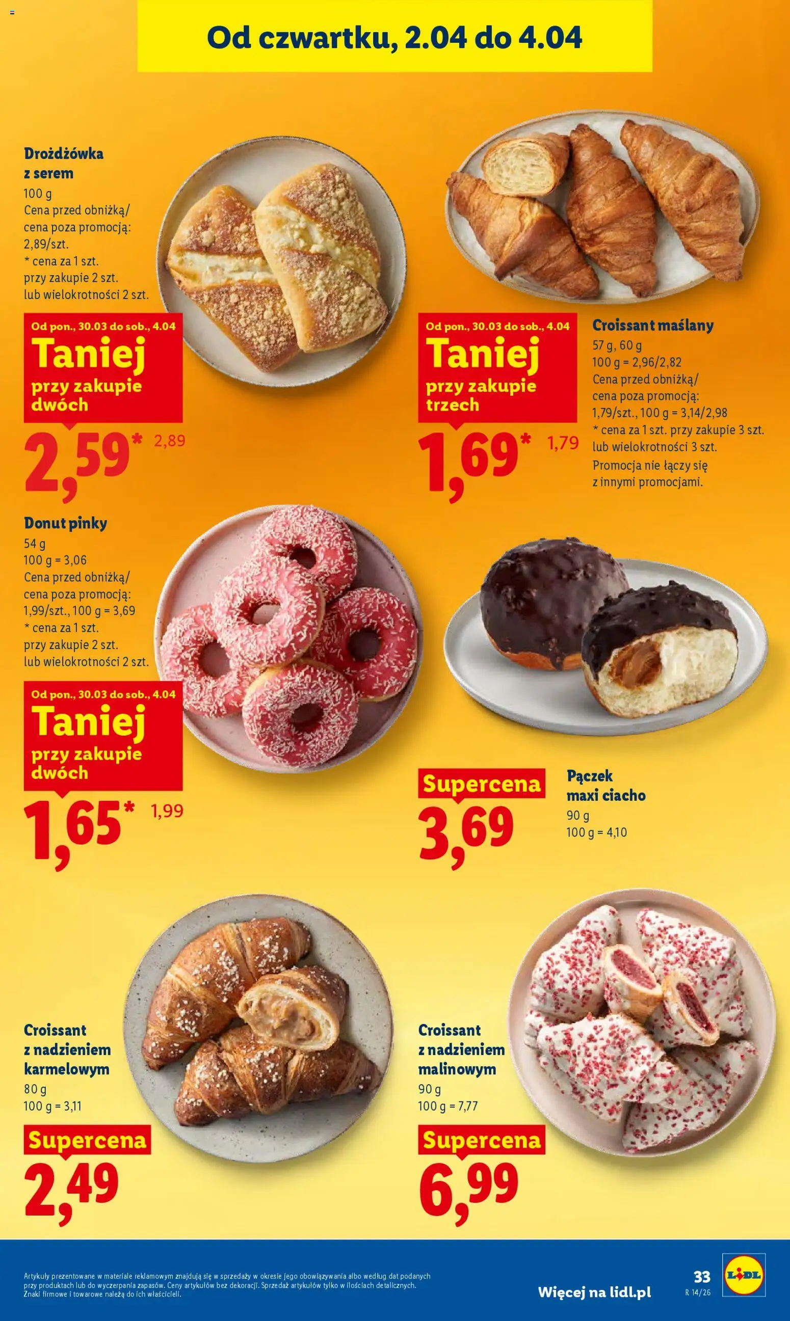 Lidl Polsko leták od 02.04.2026 | Strana: 35 | Produkty: Donut, Croissant