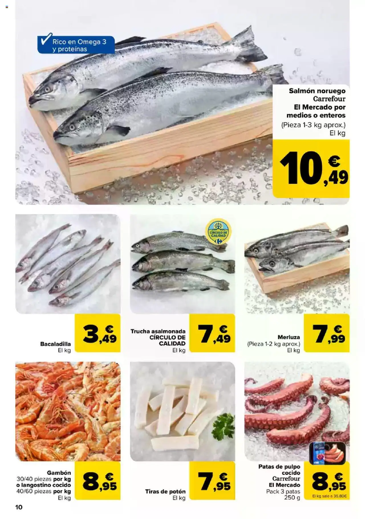 Carrefour folleto │ válido desde el 09.06.2025 | Página: 10 | Productos: Δοχείο φοντί, Langostino