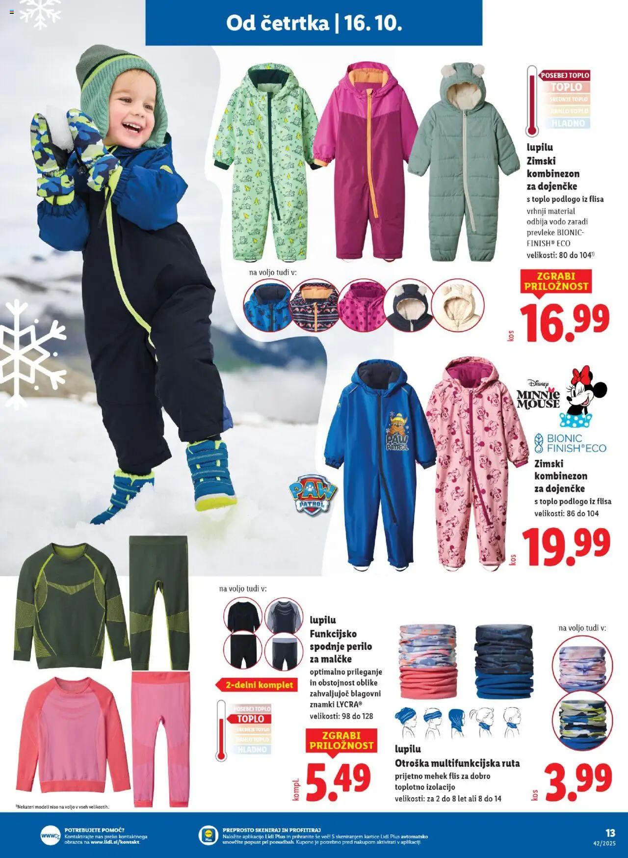 Novi Lidl katalog ponudbe – veljaven od 16.10.2025 | Stran: 21 | Izdelki: Kombinezon, Spodnje perilo