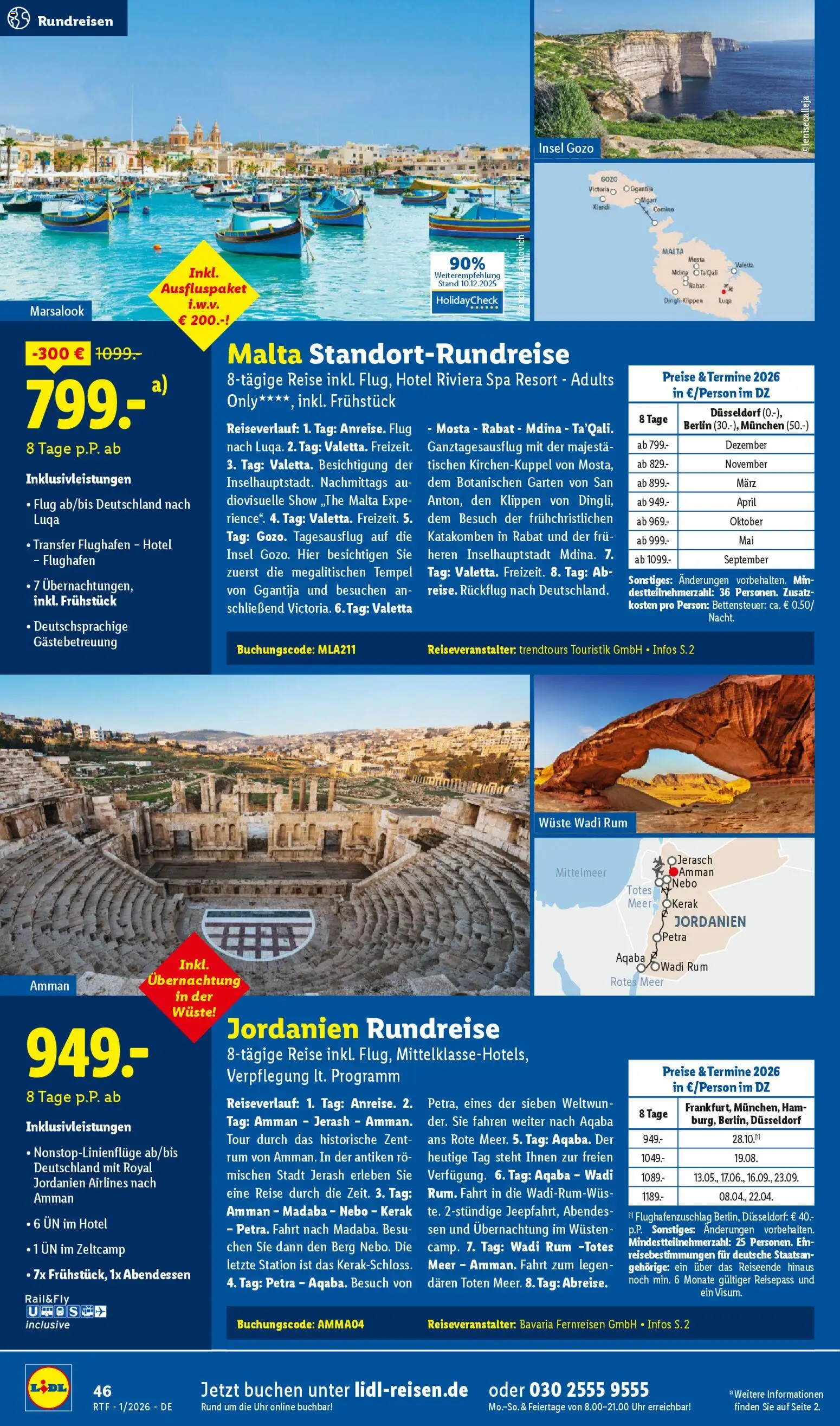 Lidl Reisen - Prospekt – gültig ab 14.01.2026 | Seite: 46 | Produkte: Rum, Uhr