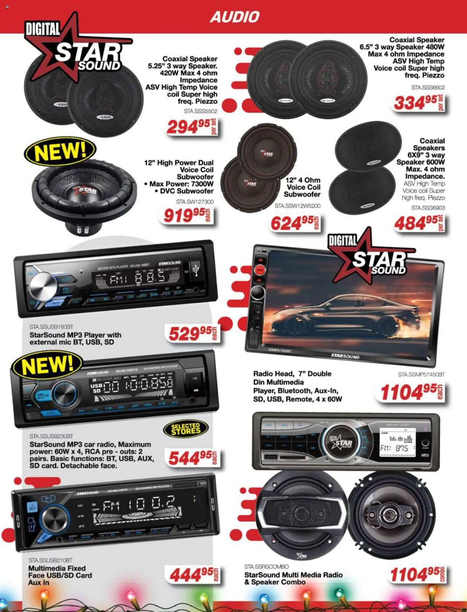New AutoZone catalogue – valid from 24.11.2025 | Page: 25 | Products: Radio, MP3, Speaker, Subwoofer