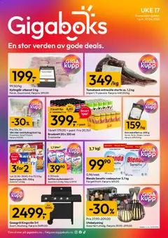 Forhåndsvisning av Gigaboks kundeavis gyldig fra 20.04.2026