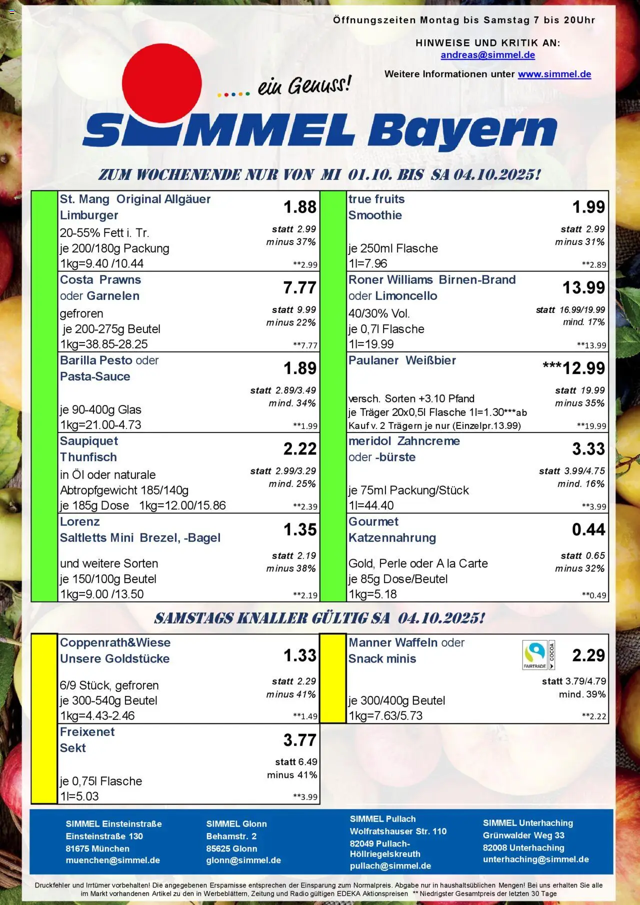 Simmel - Bayern – gültig ab 29.09.2025 | Seite: 9 | Produkte: Barilla, Öl, Thunfisch, Bürste