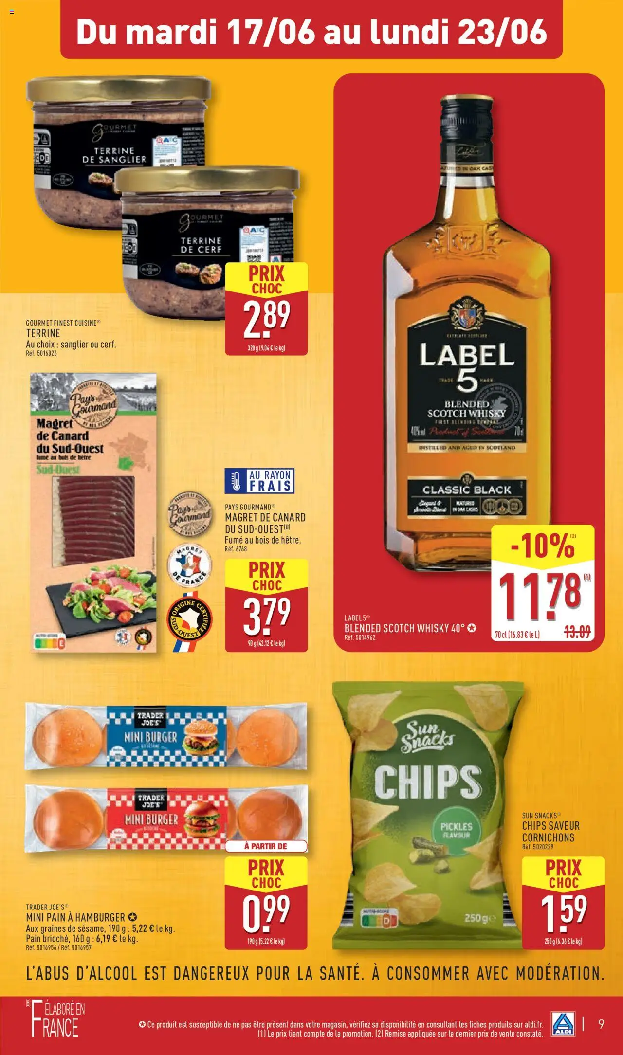  | Page: 12 | Produits: Whisky, Magret de canard, Pain, Chips