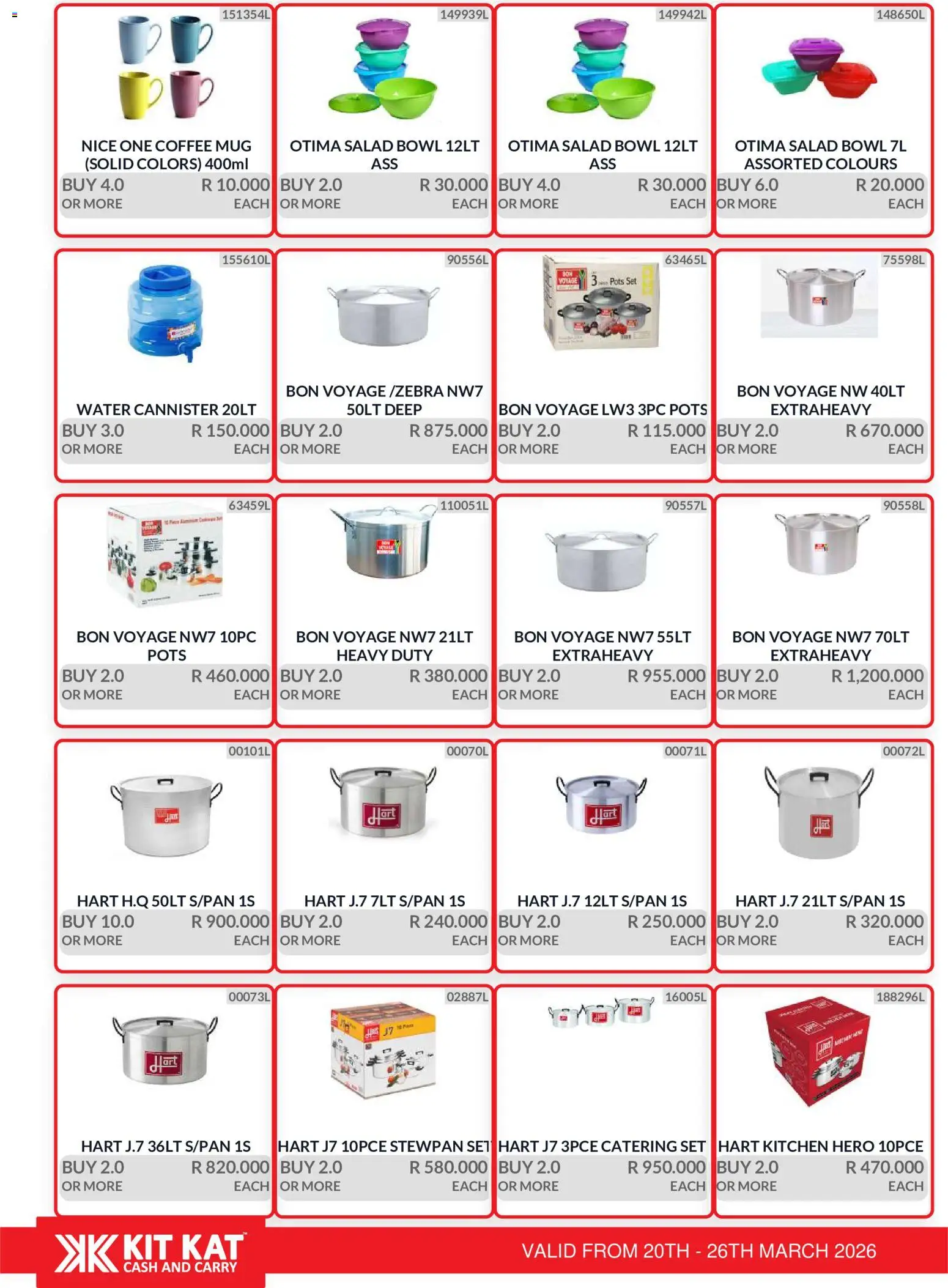 New KIT KAT Cash & Carry catalogue – valid from 20.03.2026 | Page: 37 | Products: Pots, Coffee, Salad, Water