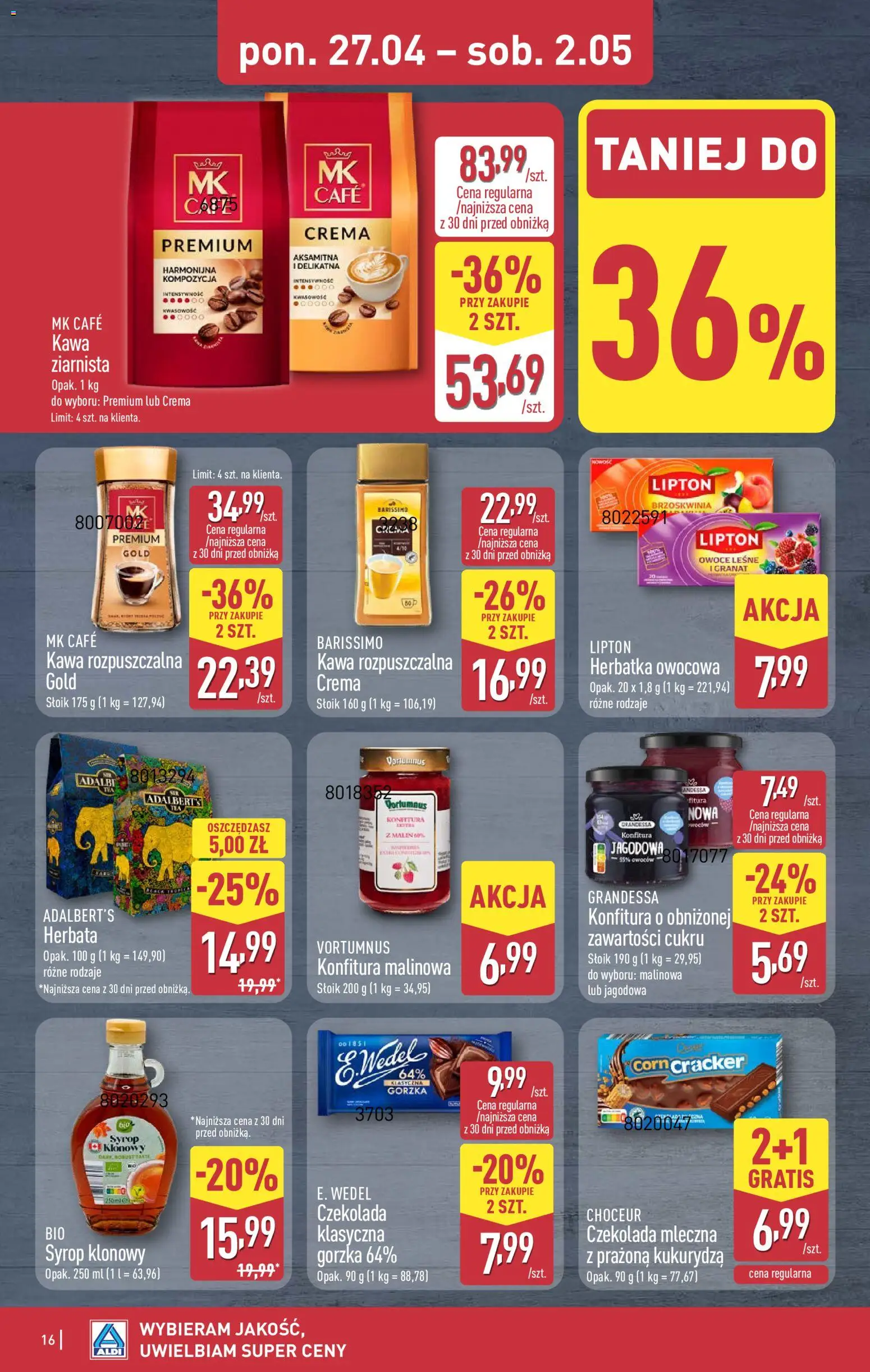 Aldi Polsko leták od 27.04.2026 💥 Nenechte si ujít TOP nabídky! ⭐ | Česko