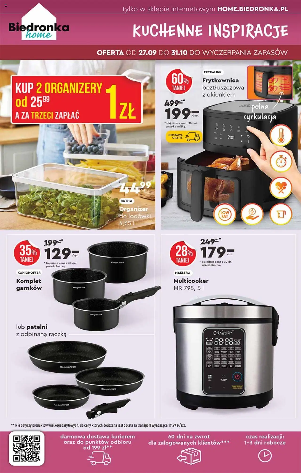 Biedronka gazetka - Hity i inspiracje od 29.09.2025 | Strona: 52 | Produkty: Frytkownica