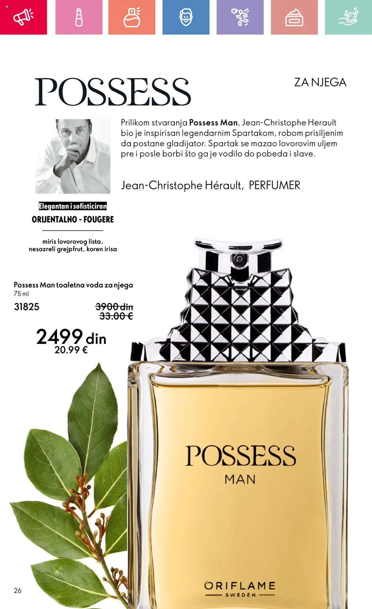 Oriflame katalog - važi od 24.08.2025 | Strana: 26 | Proizvode: Sto, Miris, Toaletna voda, Voda