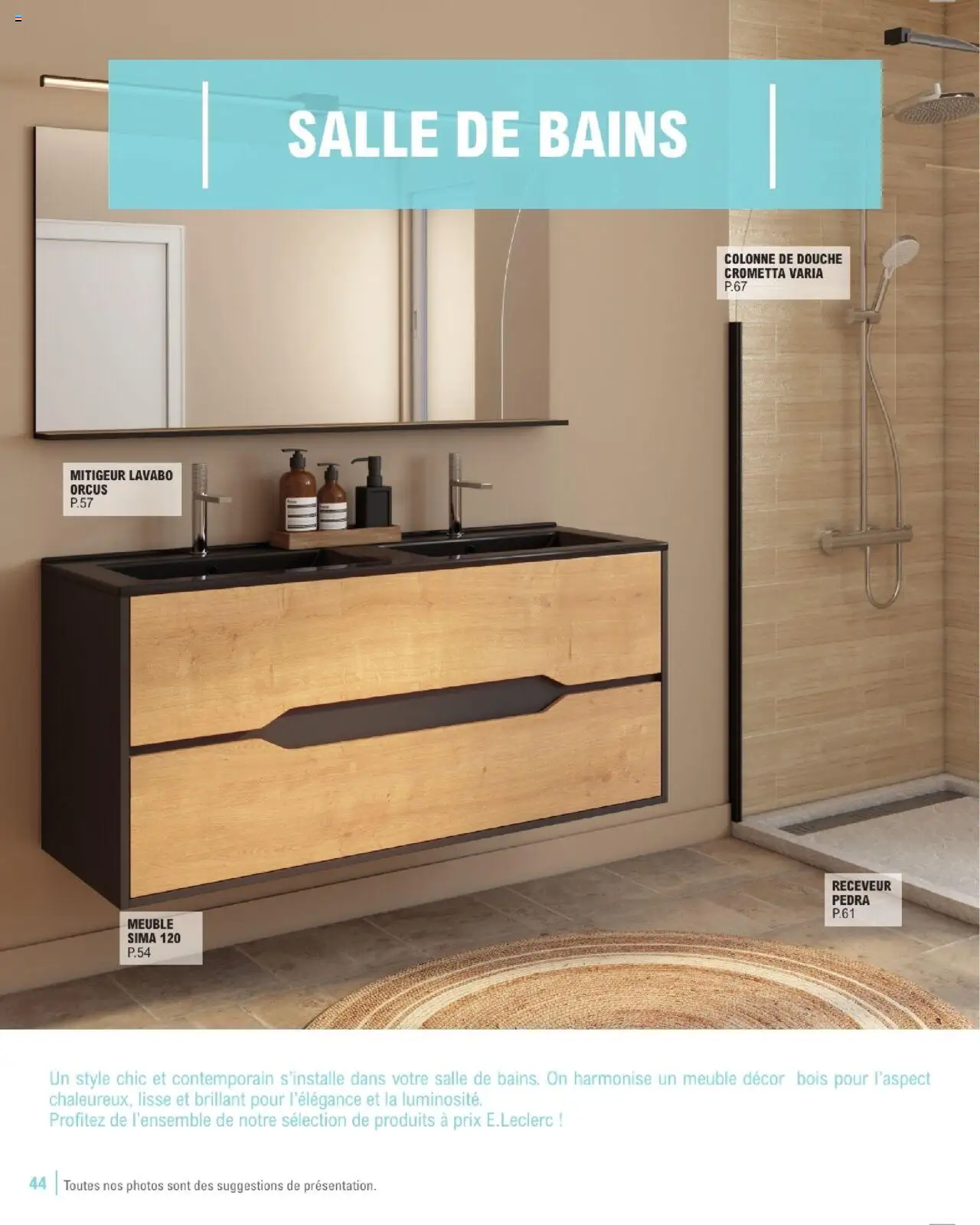 {H1} | Page: 44 | Produits: Meuble, Lavabo, Douche