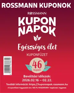 Rossmann Kupon magazin - amely érvényes a következő dátumtól: 16.02.2026